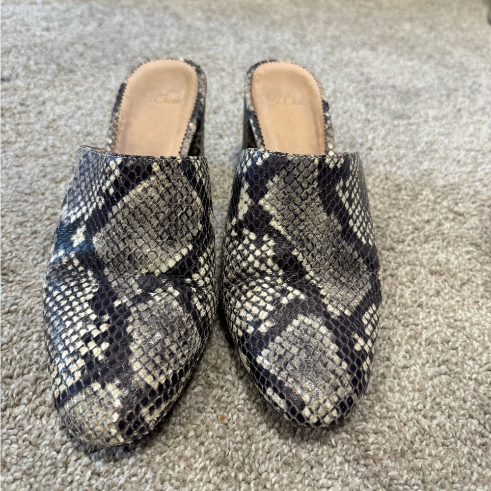 Snakeskin Patterned Women's Mules size 8